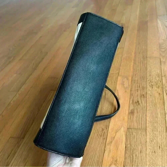 Steve Madden Black White Textured Quilted Shoulder Bag Purse - Picture 5 of 7